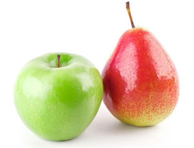 obuolys ir kriaušės Dukan dietai