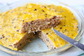 Garuose virtas mėsos omletas gali būti įtrauktas į dietą tiems, kuriems buvo atlikta cholecistektomija. 