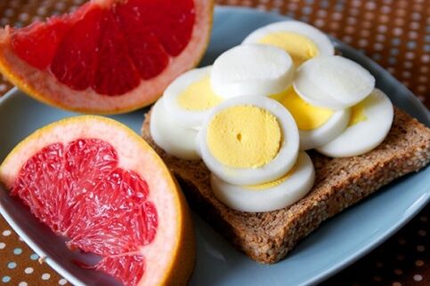 kiaušiniai ir greipfrutai maggi dietai